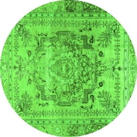 Ахгли Компанија Затворен Круг Персиски Зелен Традиционален Простор Килими, 7 ' Круг