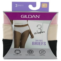 Gildенски женски ознаки бесплатни микрофибер кратки гаќички, 3-пакувања