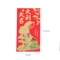 Кинеска Нова Година Црвени Пликови Креативен Зајак Година Црвени Пакети Новогодишни Материјали Мешан Стил