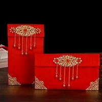 Руанлало Кинески Црвен Плик Класичен Празничен Допир Среќа Пари Торба Еднократно Исклучителна За Семејството