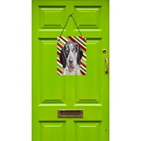 Каролини Богатства SC9793DS Blue Tick Coonhound Бонбони Трска Божиќ Ѕид Или Врата Виси Отпечатоци, 12x16, разнобојни