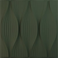 Ekena Millwork 5 8 W 5 8 H врба Endurawall Декоративен 3Д wallиден панел, Ultracover Satin Hunt Club Green