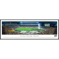 Фудбал во Питсбург - Ноќ - Блејквеј Панорамас НЦАА колеџ Печати со стандардна рамка