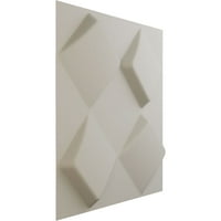 Ekena Millwork 5 8 W 5 8 H BRADLEY ENDURAWALL Декоративен 3Д wallиден панел, Ultracover Satin Blossom White White