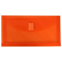 Хартија Деловен Пластичен Плик За Поднесување Со Затворање На Кука И Јамка, 10, Портокал, 108 пакувања