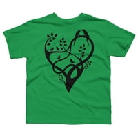 Дрво На Љубовта Момци Кели Зелена Графичка Маичка-Дизајн ОД Луѓе XL