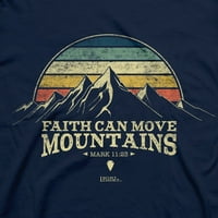 Маица со маица со светло, маица се движат планински ленти- морнарица- мала