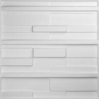 Ekena Millwork 5 8 W 5 8 H Офсет тули Ендурал Декоративен 3Д wallиден панел, бел