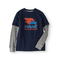 Долга ракав на Тони Хоук Момци 2 Фер графичка маица со термички ракави
