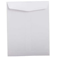 3 4 1 2 Комерцијални коверти со отворен крај, бели, по пакет