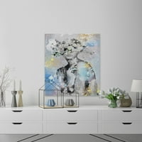 Parvez Taj White Floral Crown Crain Wallидна уметност