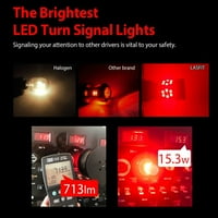 LASFIT LED Светилки За Задни Трепкачи Светла, Кочница Опашка Светла, Вграден Во Canbus Анти Хипер Блиц, Брилијантен Црвен