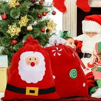 Биплут Божиќ Подарок Торба Дедо Мраз Солза Отпорни Еднократно Анти-бледнее Супер Мека Подарок Пакување Неткаен Материјал Голем