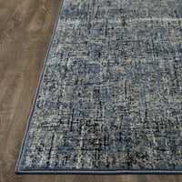 LOMAKNOTI CELENA ALTENZ 4 '6' Сина апстрактна килим во затворен полипропилен област