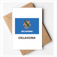 Државно Знаме Контура Оклахома Честитки вие Сте Поканети Покани