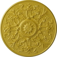 33 OD 3 4 P Версајски тавански медалјон, богато злато со рачно насликани