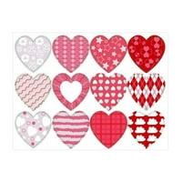 Љубовта Срце Налепници, Листови Шарени Срцето Декоративни Налепници За Денот На Вљубените, Годишнини, Свадба Велигден Занаети За Деца на возраст од 8-12
