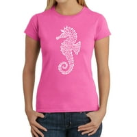 Moirенска уметничка маица за поп -уметност - типови морски коњи