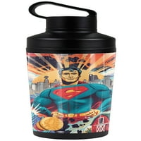 100: Официјален Јапи Агончило Супермен Оз Изолирано Шише Со Вода, Отпорно На Истекување, Вакуумски Изолиран Нерѓосувачки Челик