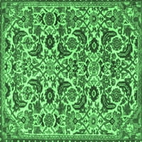 Ахгли Компанија Внатрешен Правоаголник Персиски Смарагд Зелен Традиционален Простор Килими, 8' 12'