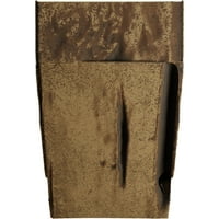 Ekena Millwork 6 H 8 D 48 W Pecky Cypress Faa Wood Camplace Mantel комплет со Ешфорд Корбелс, природен златен даб