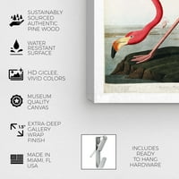 Wynwood Studio Animals Wall Art Canvas Prints 'American Flamingo' птици - розови, бели
