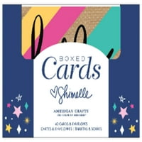 Американски занаети картички со пликови 40 кутии-сјајни сјајни девојки