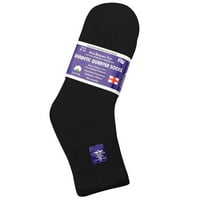 Фалари Дијабетични Чорапи Глуждот Унисе Лекарите Одобрија Чорапи Големина 9-Црна