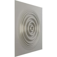 Ekena Millwork 5 8 W 5 8 H Плигите Ендурал Декоративен 3Д wallиден панел, текстурирано метално сребро