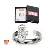 Marvel Thorfr03- Тор Хамер прстен од не'рѓосувачки челик - во