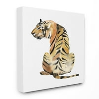 Tuphell Industries тигар држење на животински акварел сликарство на платно wallидна уметност, 30, Бијнифер Голдбергер