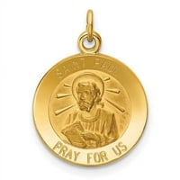 14к Жолто Злато Свети Павле Медал Шарм